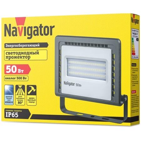 Прожектор светодиодный 14 146 NFL-01-50-6.5K-LED 50Вт 6500К IP65 4100лм черн. Navigator 14146