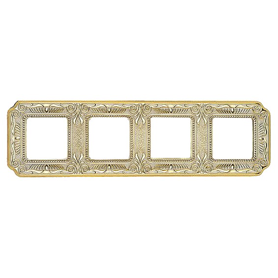 Рамка 4 поста FEDE FIRENZE, gold white patina, FD01364OP