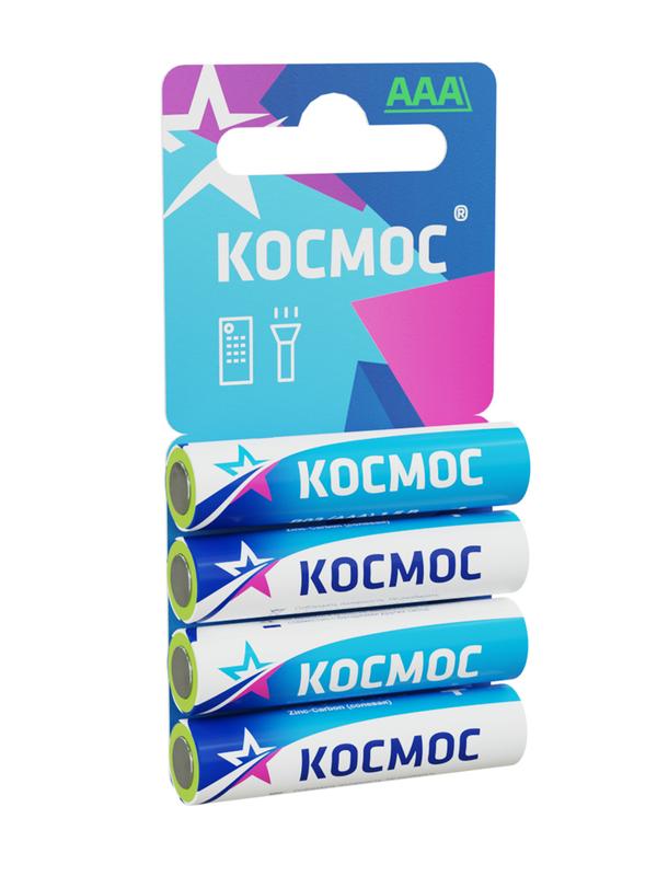 Элемент питания солевой AAA/LR03 4хBL (блист.4шт) КОСМОС KOCR034BL