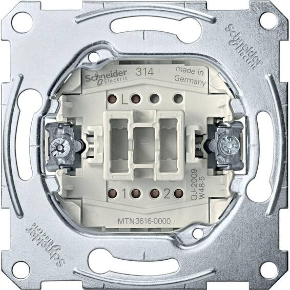 Механизм переключателя 1-клавишного Schneider Electric коллекции Merten, MTN3616-0000